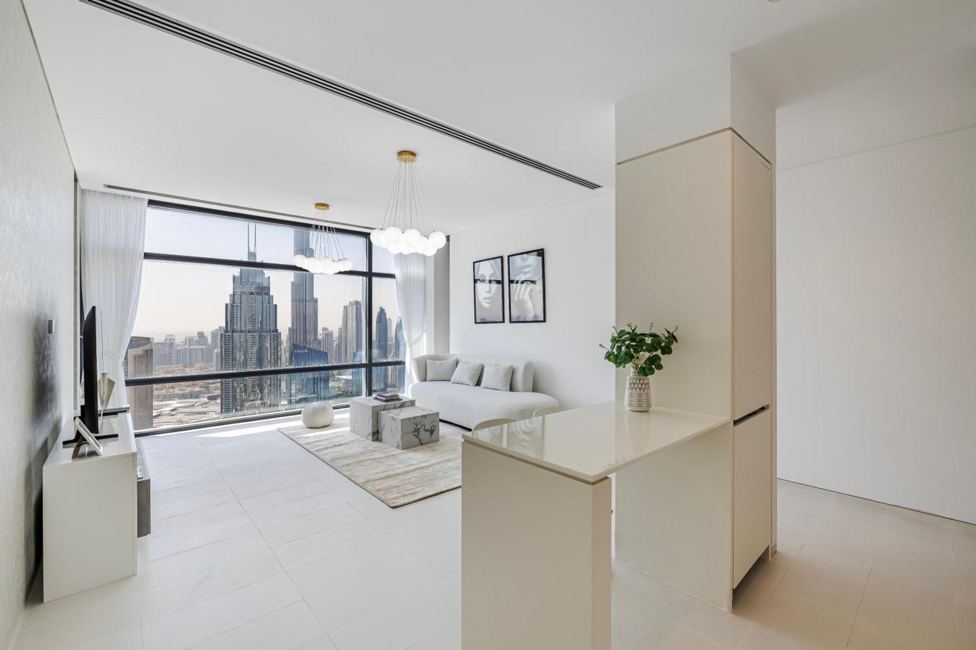 Апартаменти 1Br Burj Khalifa View Index Tower Difc Дубай Екстер'єр фото
