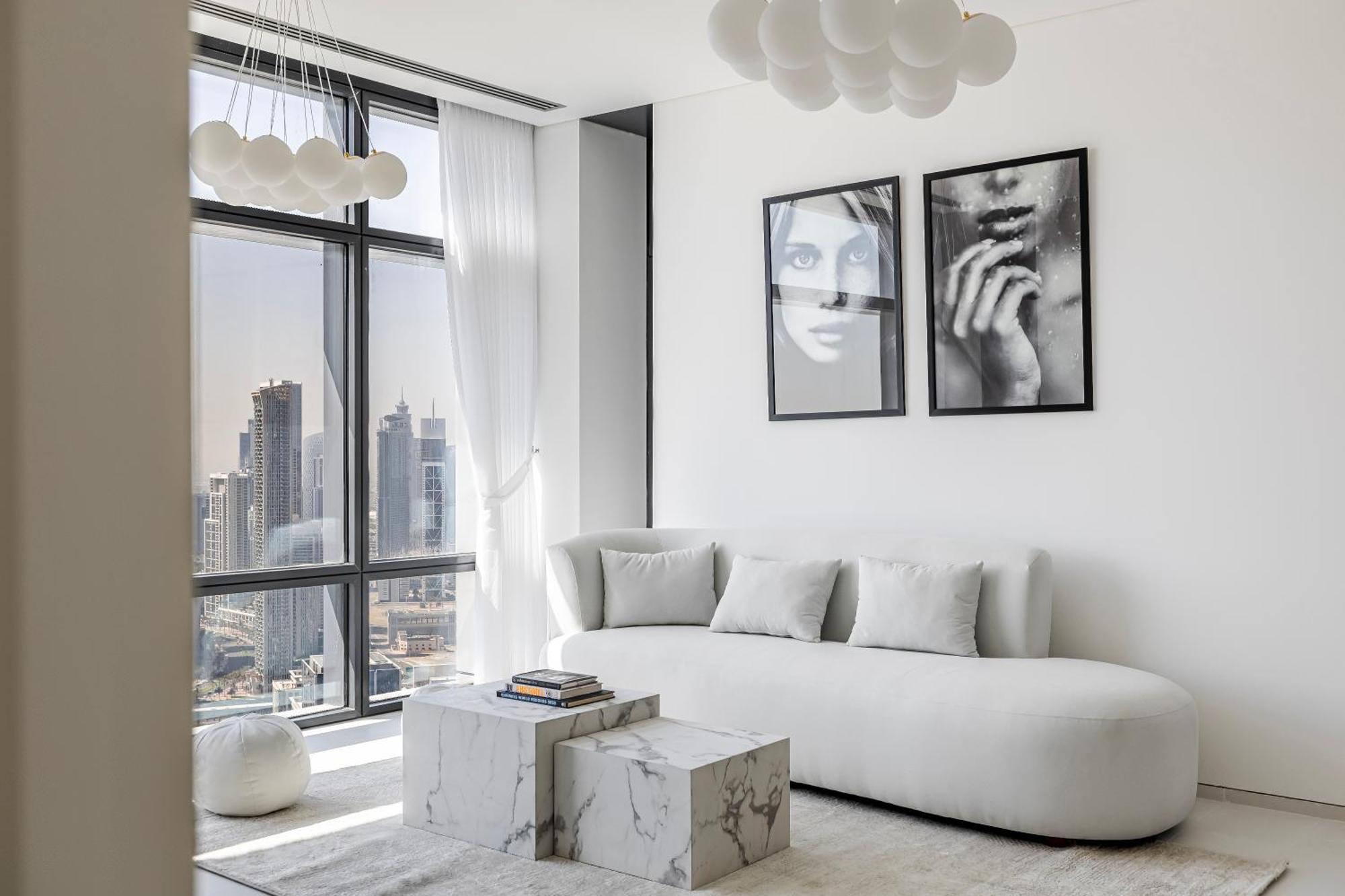 Апартаменти 1Br Burj Khalifa View Index Tower Difc Дубай Екстер'єр фото