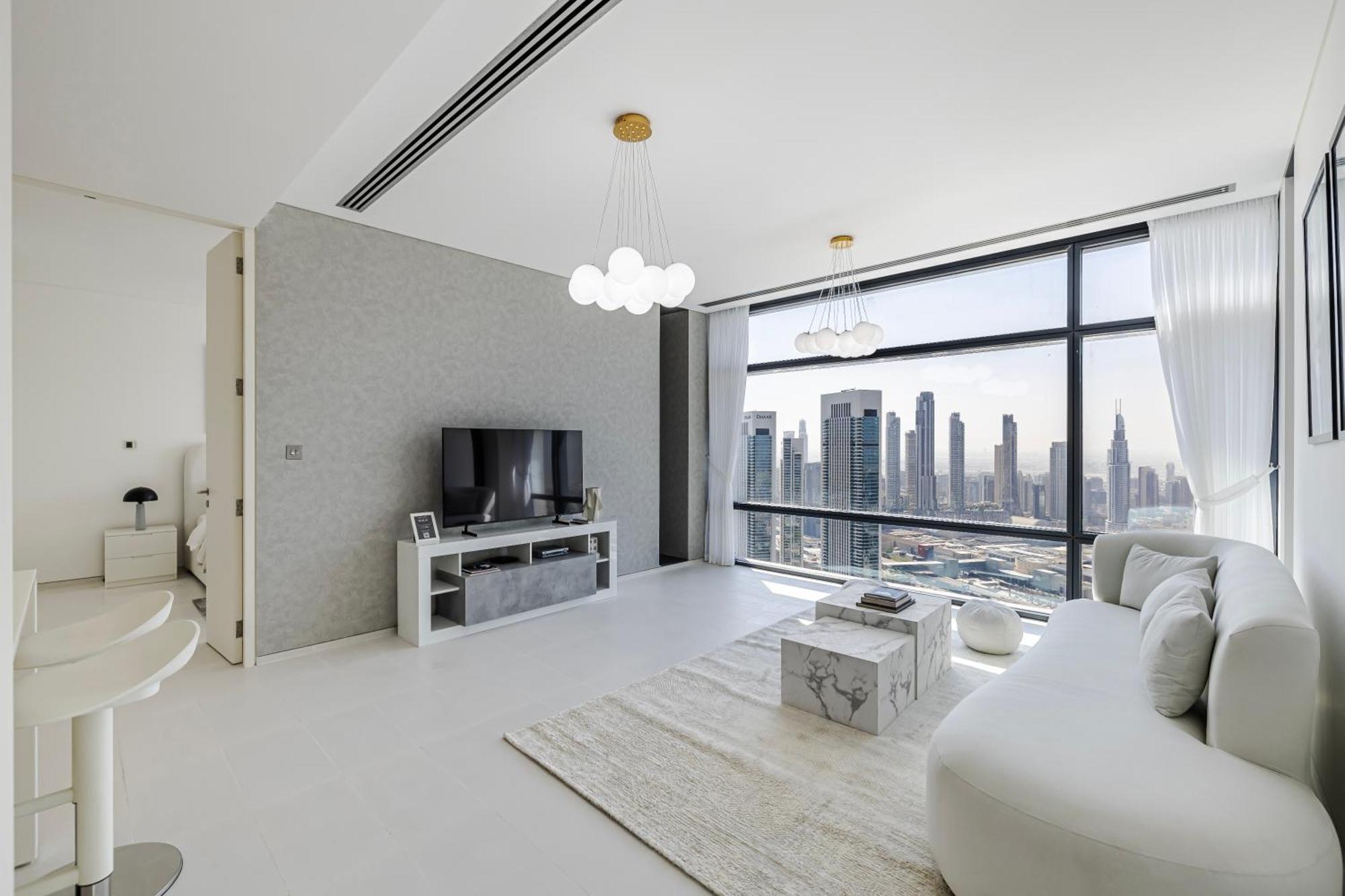 Апартаменти 1Br Burj Khalifa View Index Tower Difc Дубай Екстер'єр фото